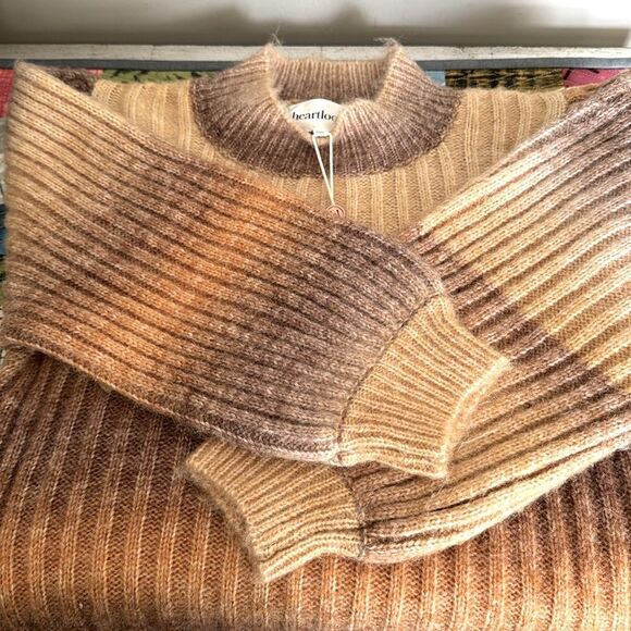 Heartloom Sweater Amara Ombre Balloon Sleeve Brushed Knit Sz XS NWT - Picture 13 of 14